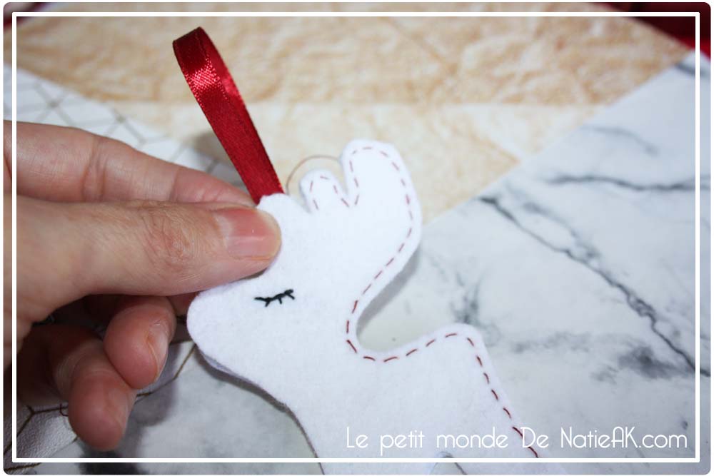 patron gratuit de déco Noël en feutrine