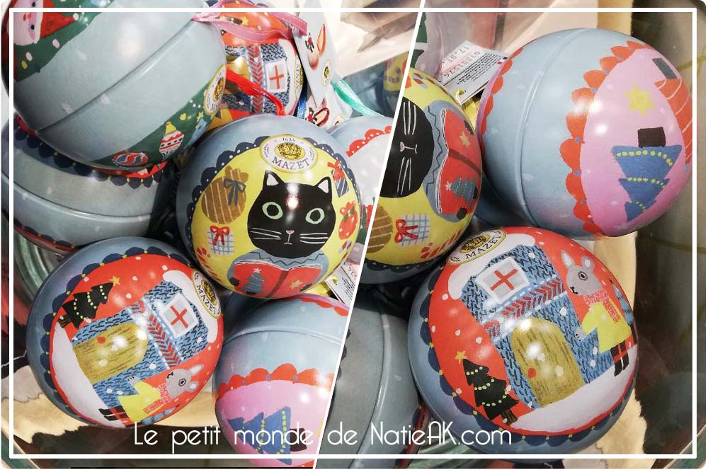 Boules de Noël de Mazet confiseur Yumi Kitagishi