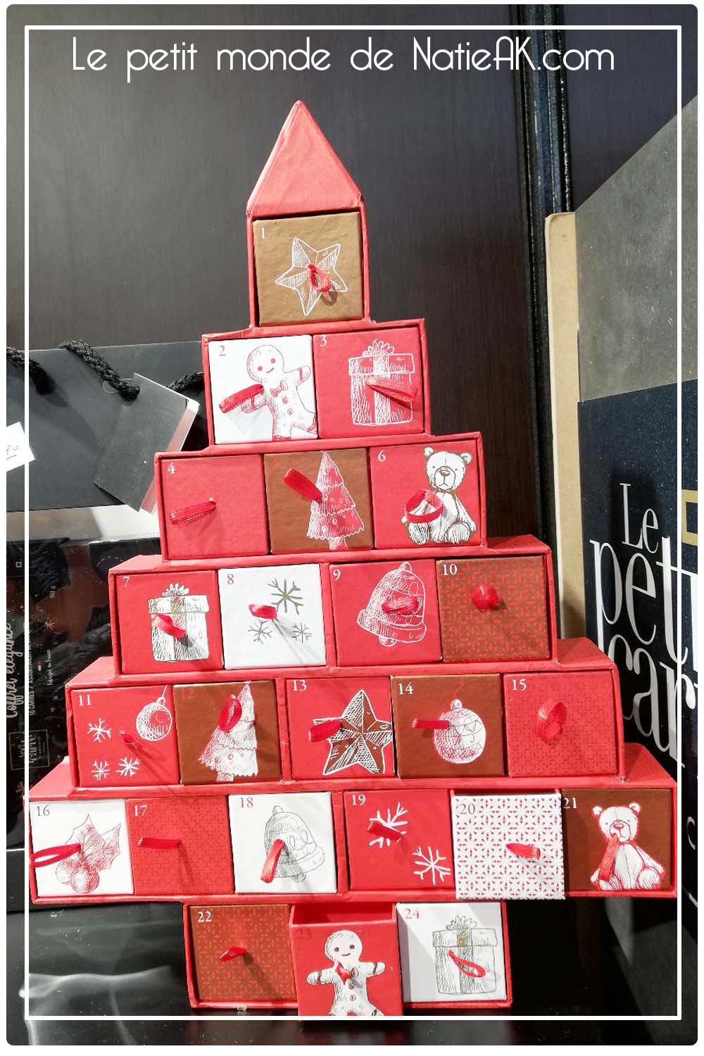 Calendrier de l'avent Le petit carré de chocolat