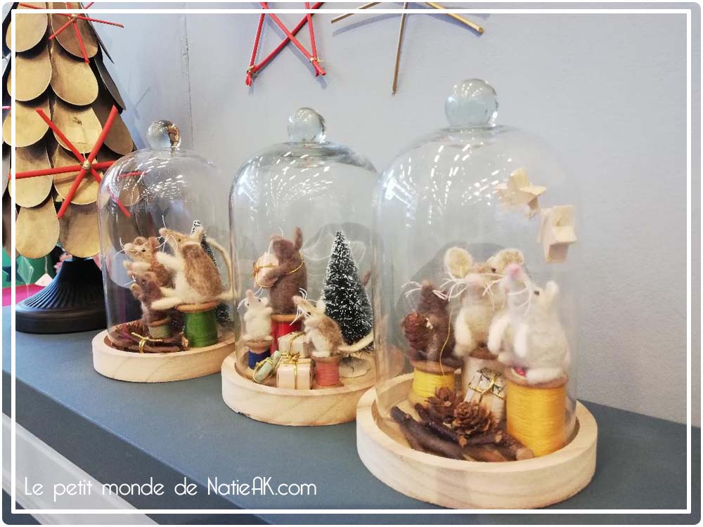 cloche sous verre : ambiance de Noël Idées créatives pour Noël