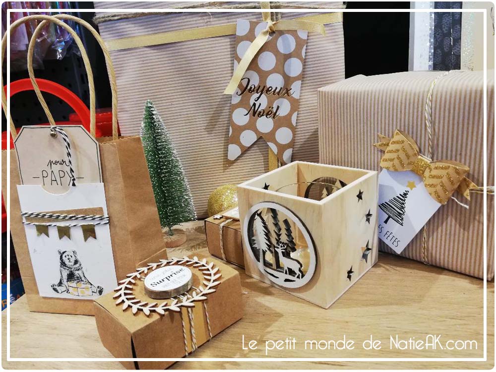 idée pour emballage cadeaux de Noël