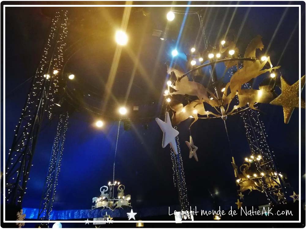 chapiteau étoilé du cirque équestre "Origines" d'Alexis Gruss