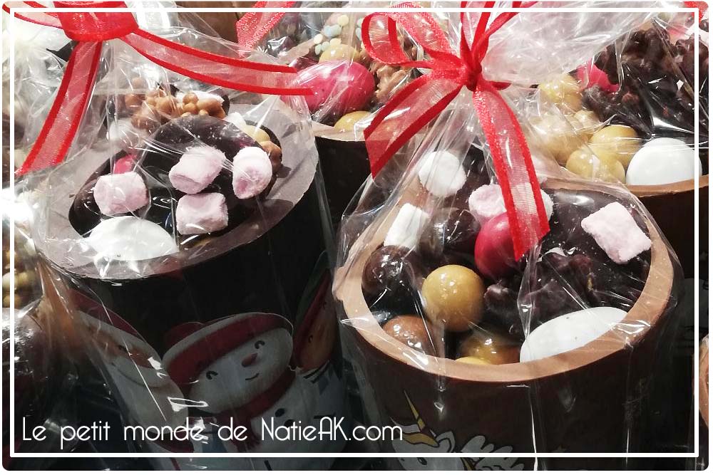 Mug en chocolat Noël l'art chocolatier Stéphane Roux