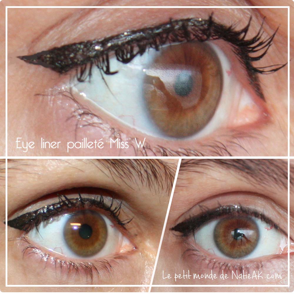 Eye liner pailleté doré bio Oeil de biche Miss W