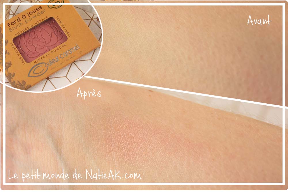 blush naturel couleur caramel