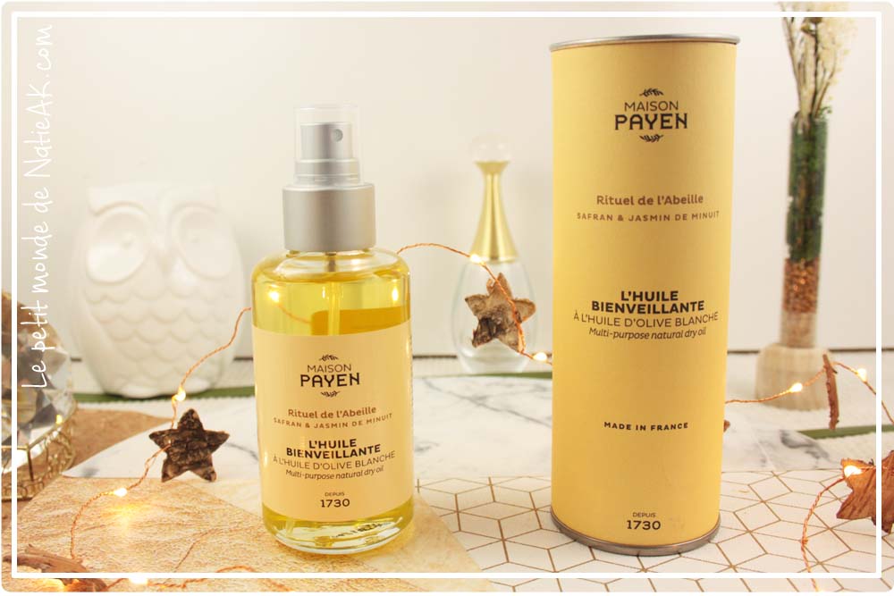 Huile sèche Safran & Jasmin Maison Payen
