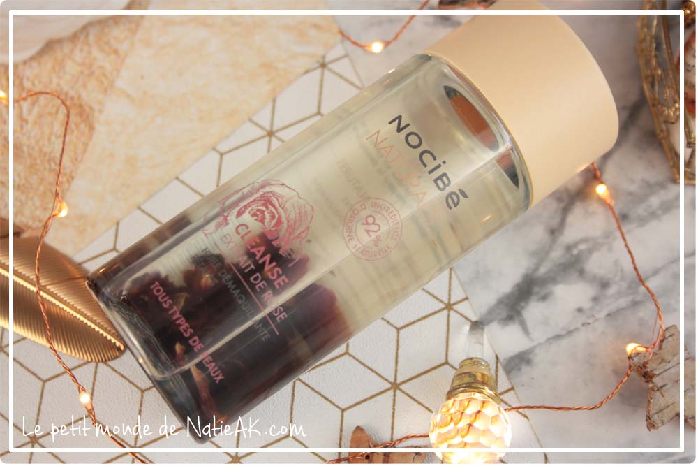 l'huile démaquillante à l'extrait de rose