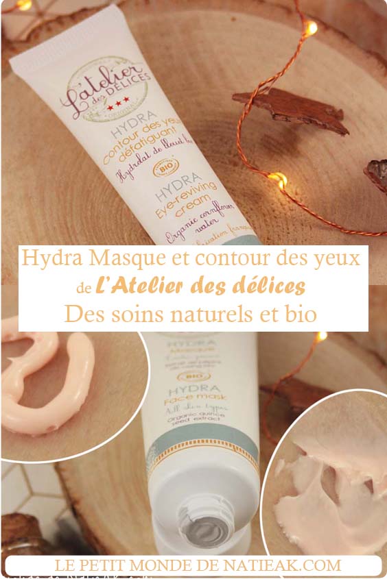 contour des yeux défatiguant, masque hydratant L'Atelier des délices