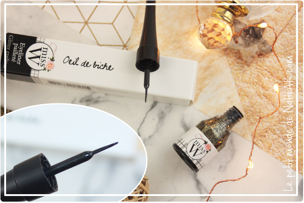 Eye liner doré Oeil de biche à l'aloé vera Miss W