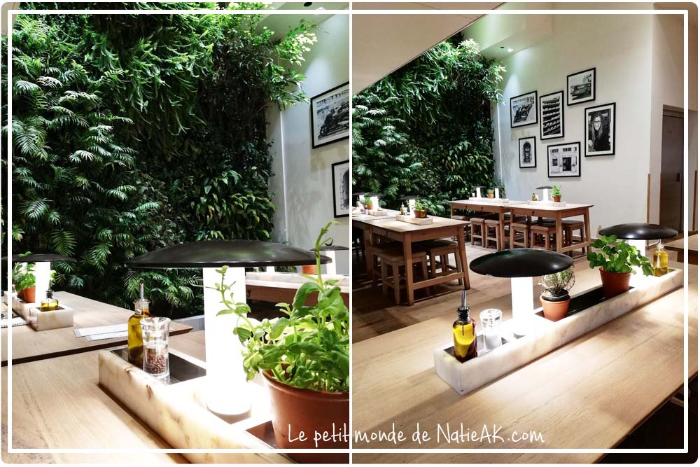 restaurant décoration naturelle et verdoyante Vapiano