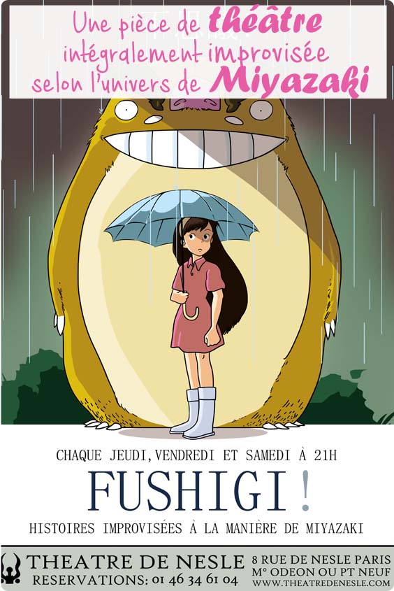 Sortie théâtre FUSHIGI : quand l'univers de Miyazaki est poétiquement improvisée