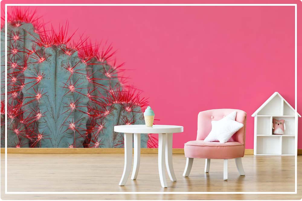 papier peint cactus pas cher