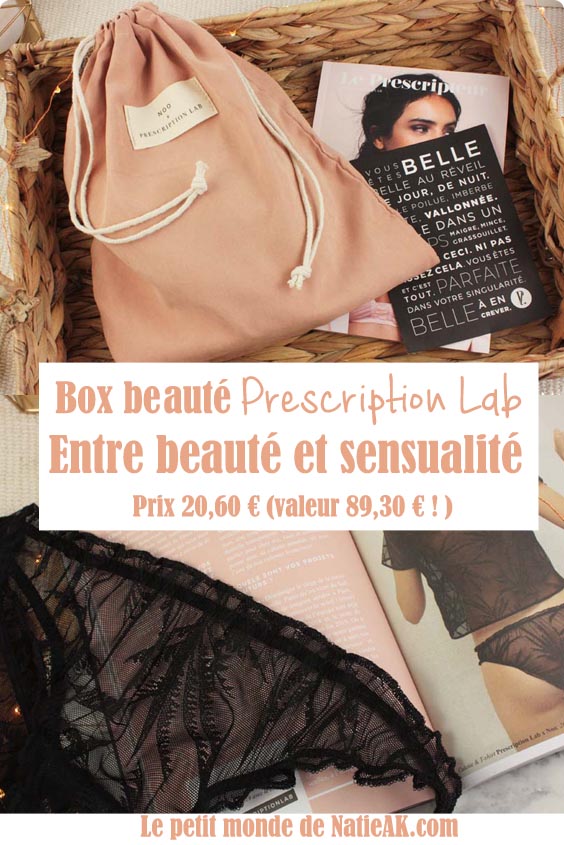 Prescription Lab & Noo lingerie et soins : box beauté
