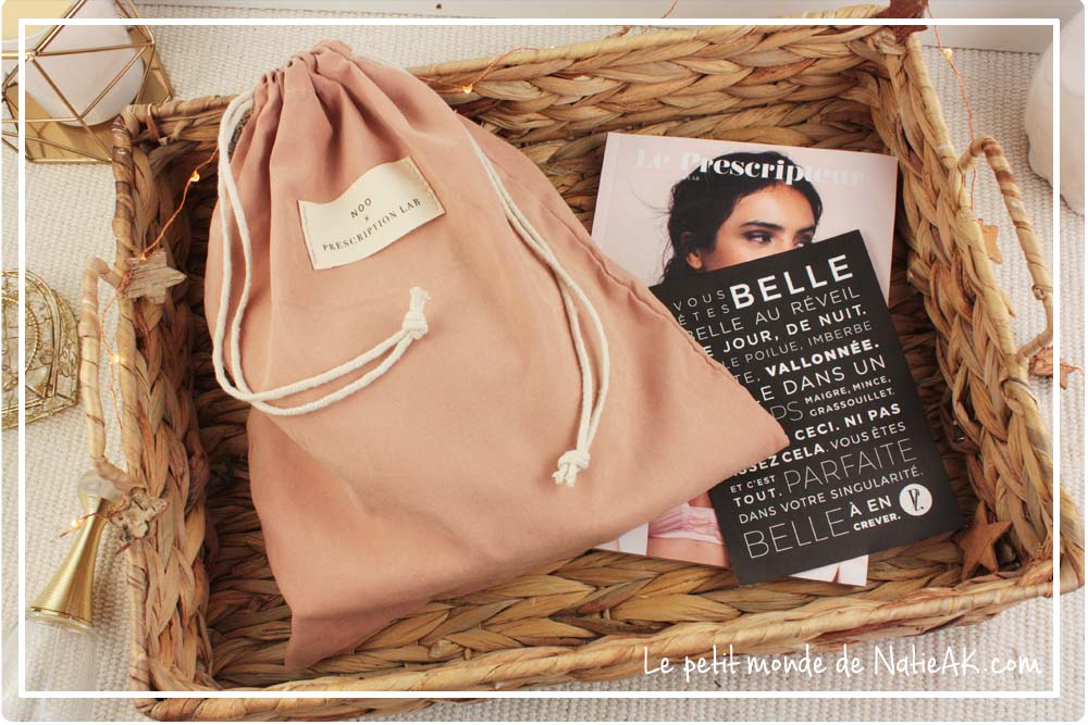 Prescription Lab & Noo Trousse beauté : soins cosmétiques et lingerie