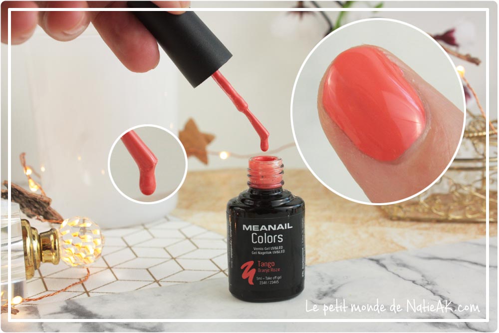 vernis semi permanent orange pastel