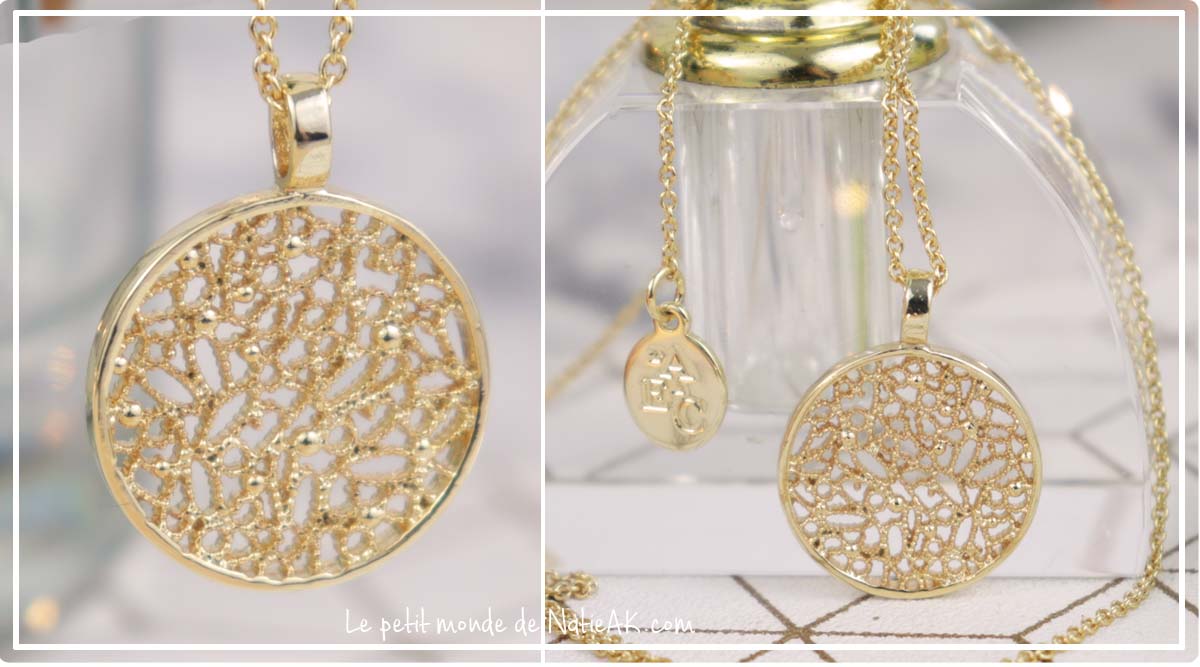  bijou avec médaillon tout en finesse et délicatesse