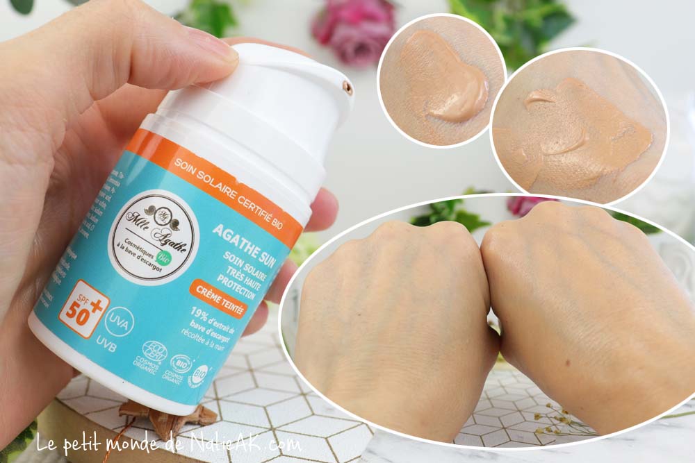 crème teintée bio à la bave d'escargot