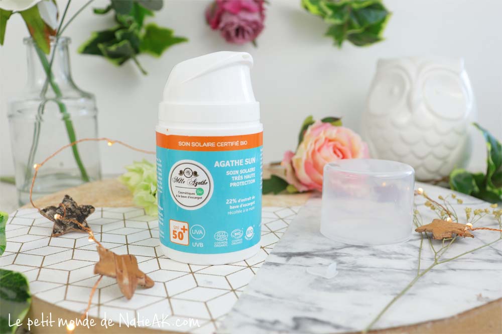 crème solaire naturelle Agathe sun