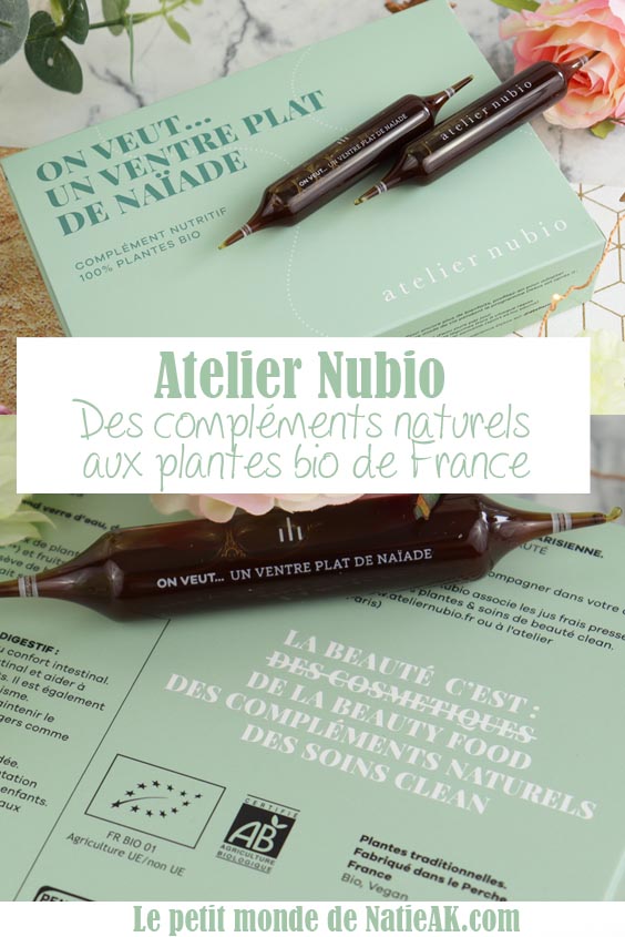 avis Atelier Nubio complément alimentaire 100% plantes