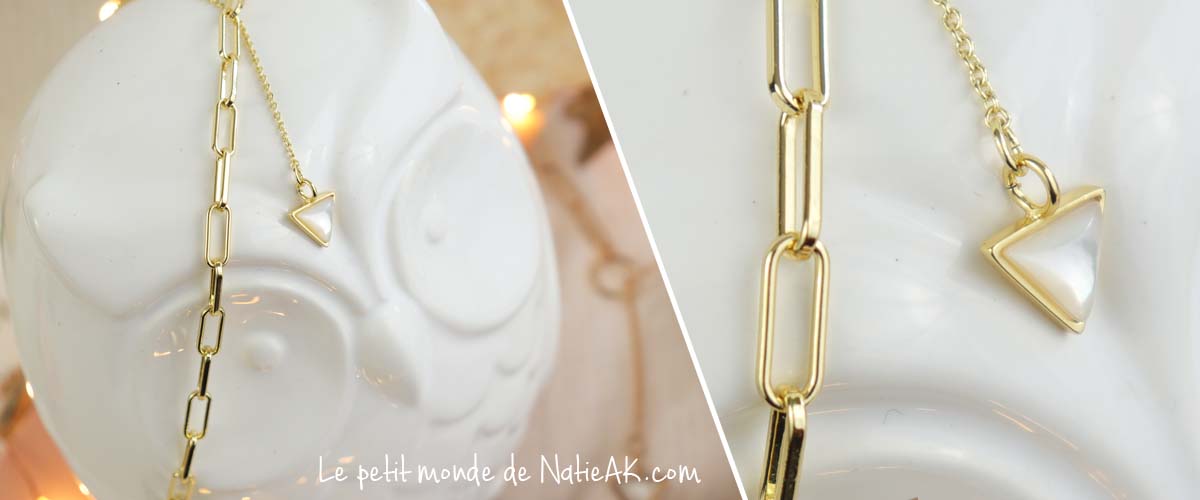 collier doré Emma et Chloé