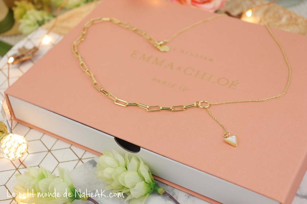 bijou femme  original pierre nacrée