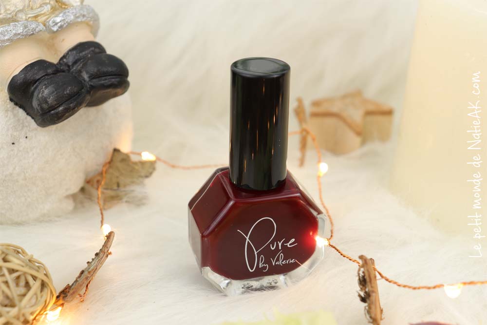 Belle au naturel décembre 2020 Pure by Valérie vernis à ongles Red desire