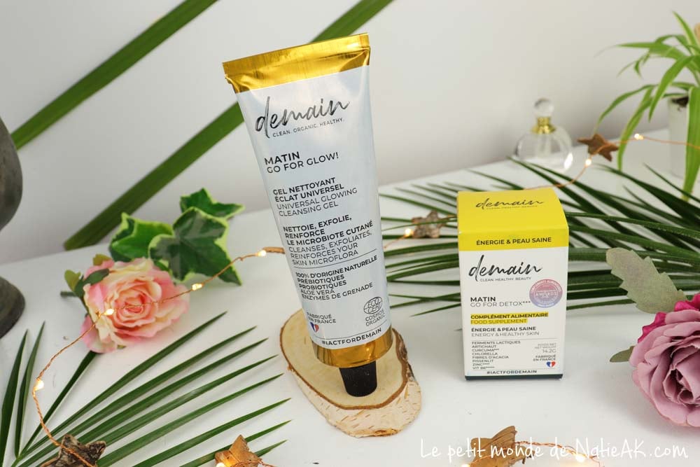 Go for glow gel nettoyant exfoliant multi-fonction Demain