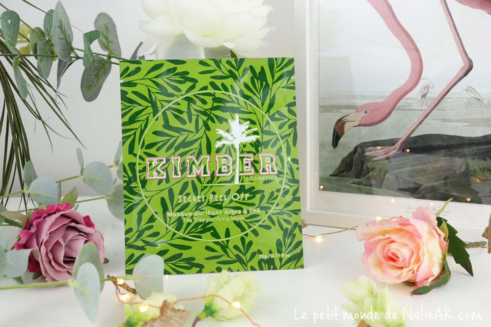 Belle au Naturel Mars 2021 masque purifiant arbre à thé peel off kimber cosmetics