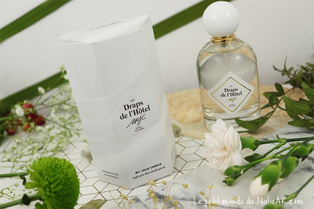 My Jolie Candle brume parfumée Les draps de l'hôtel