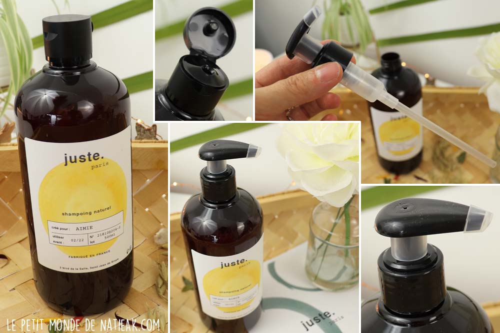shampoing naturel personnalisé Juste Paris