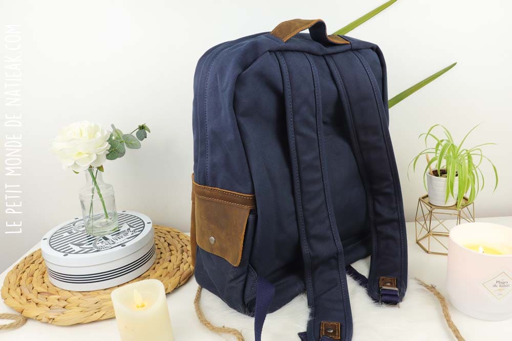 sac à dos toile et cuir salt hide