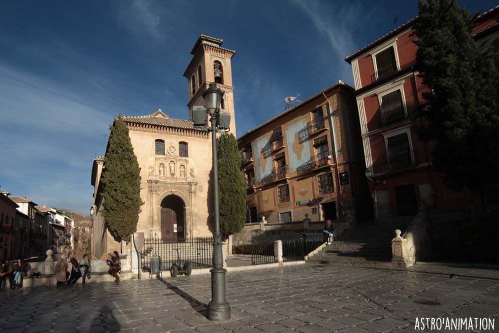 Grenade : église de San Gil y Santa Ana en Andalousie