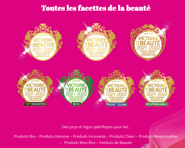 Les Victoires de la beauté 2021/2022