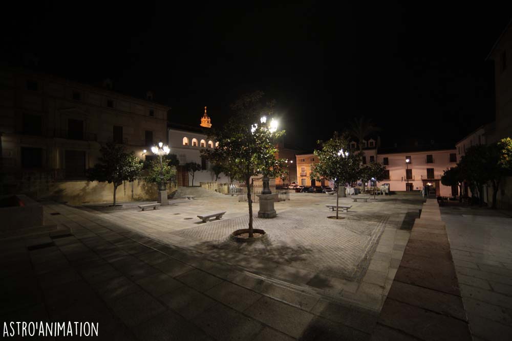 Monastère de l'incarnation place Guerrero Munoz Antéquera de nuit