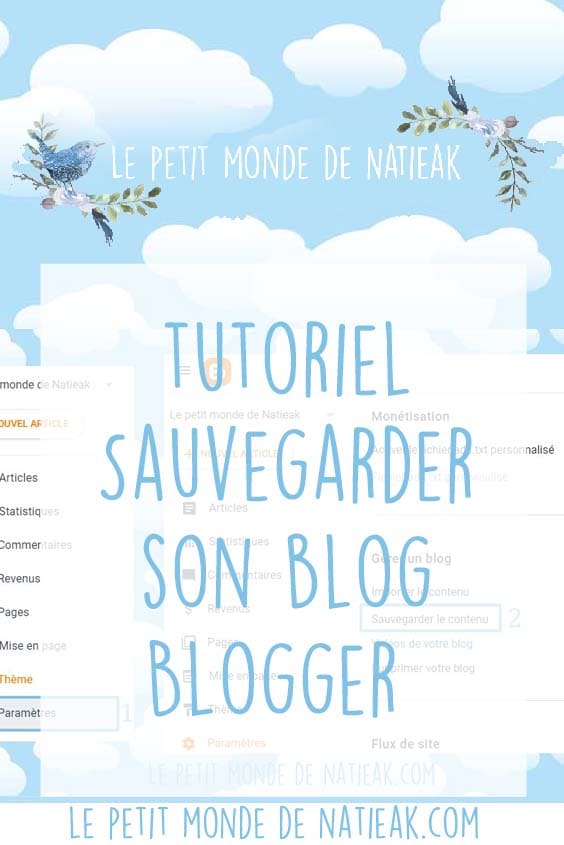 sauvegarde blogger 2022
