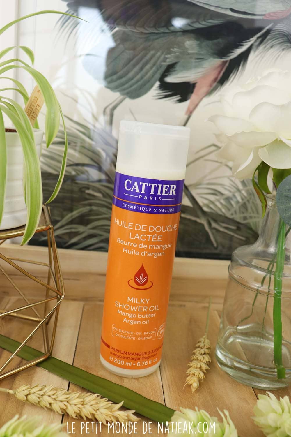 huile de douche lactée au beurre de mangue
