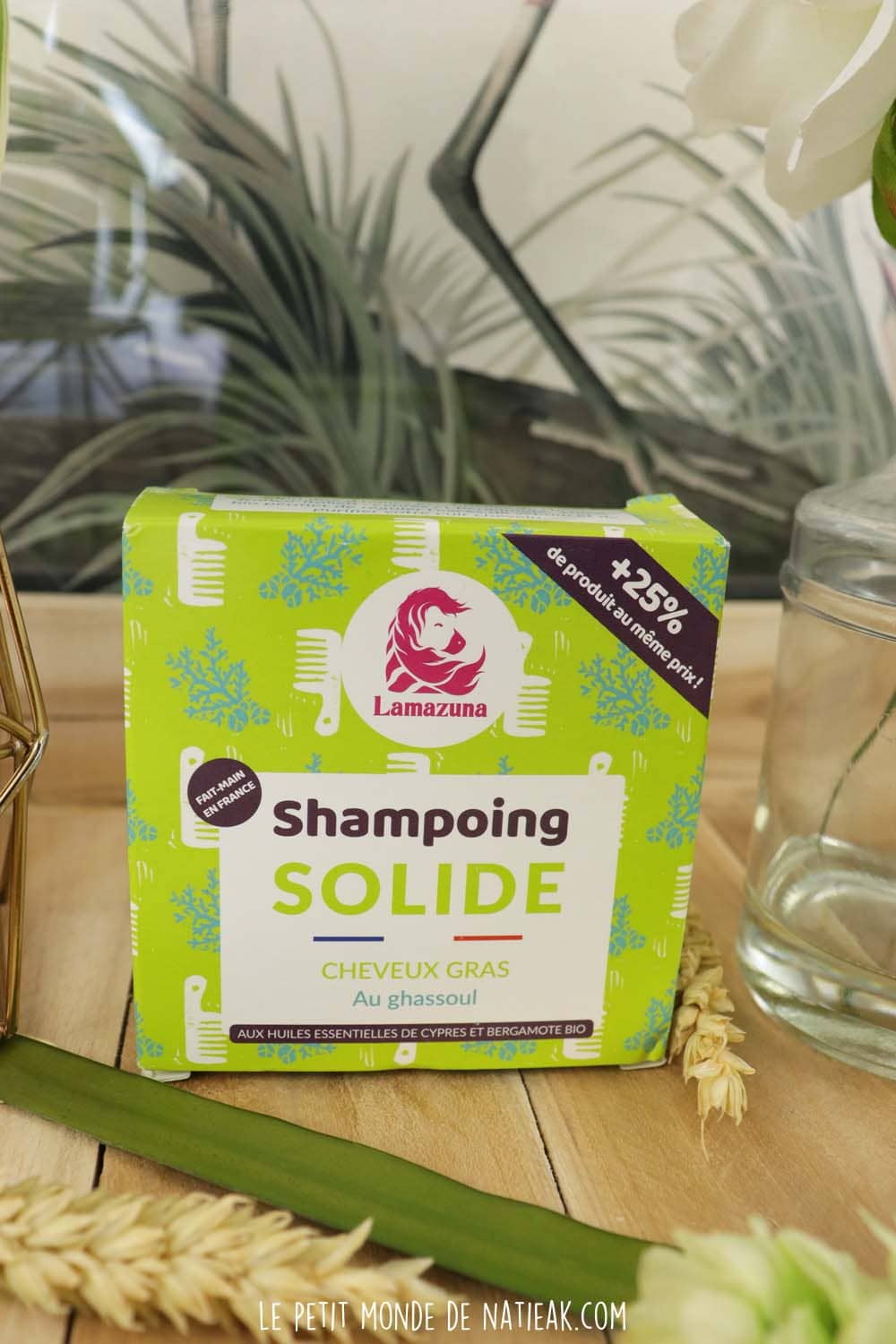 shampoing solide cheveux gras lamazuna