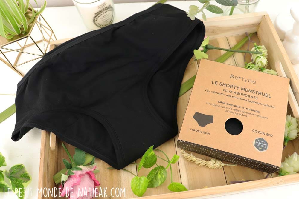 shorty menstruelle labellisé bio