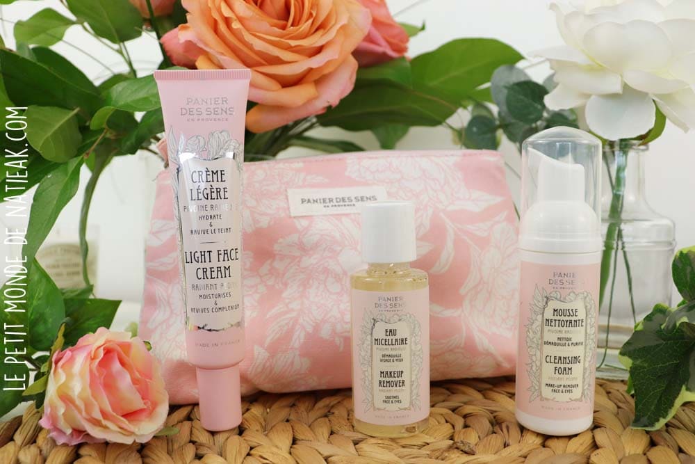 trousse soins visage Panier des sens Pivoine radieuse