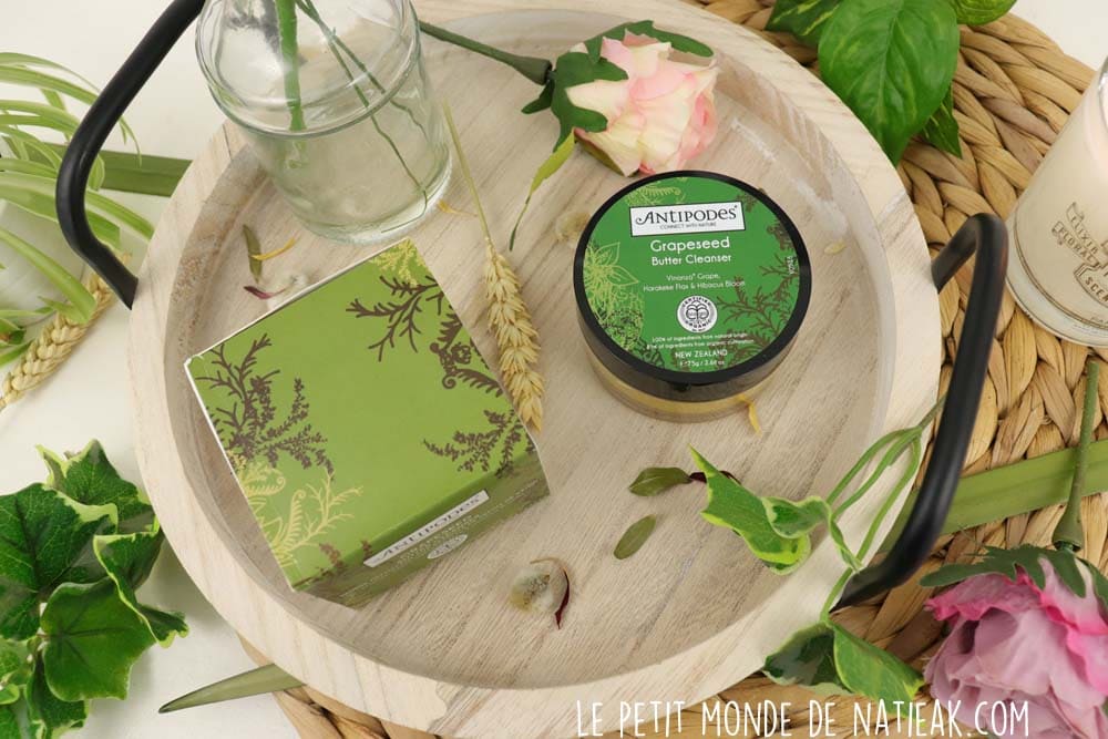 beurre nettoyant solide bio aux extraits de pépins de raisins