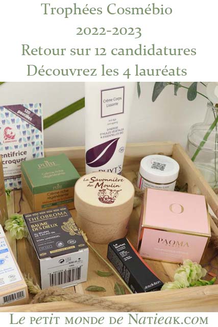 candidats et lauréats des Trophées cosmébio 2022-2023