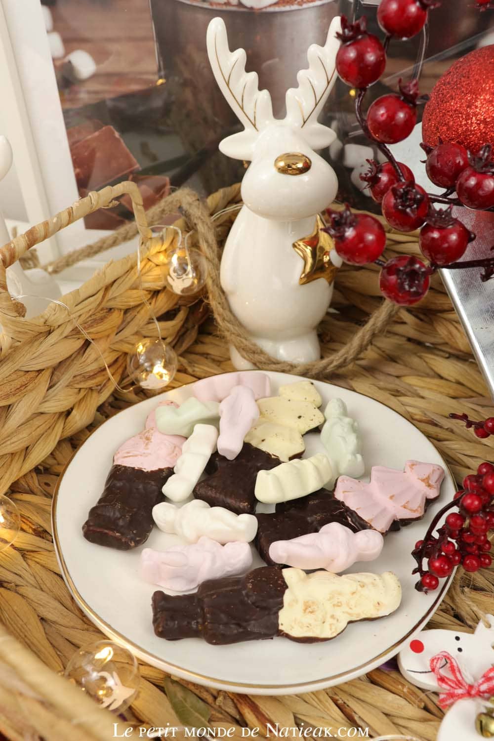meringue chocolat noir et jésus de Noël Génération souvenirs et