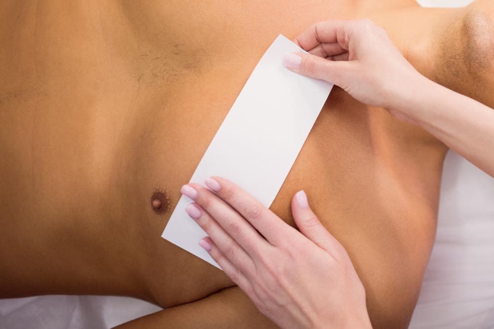 épilation du torse homme