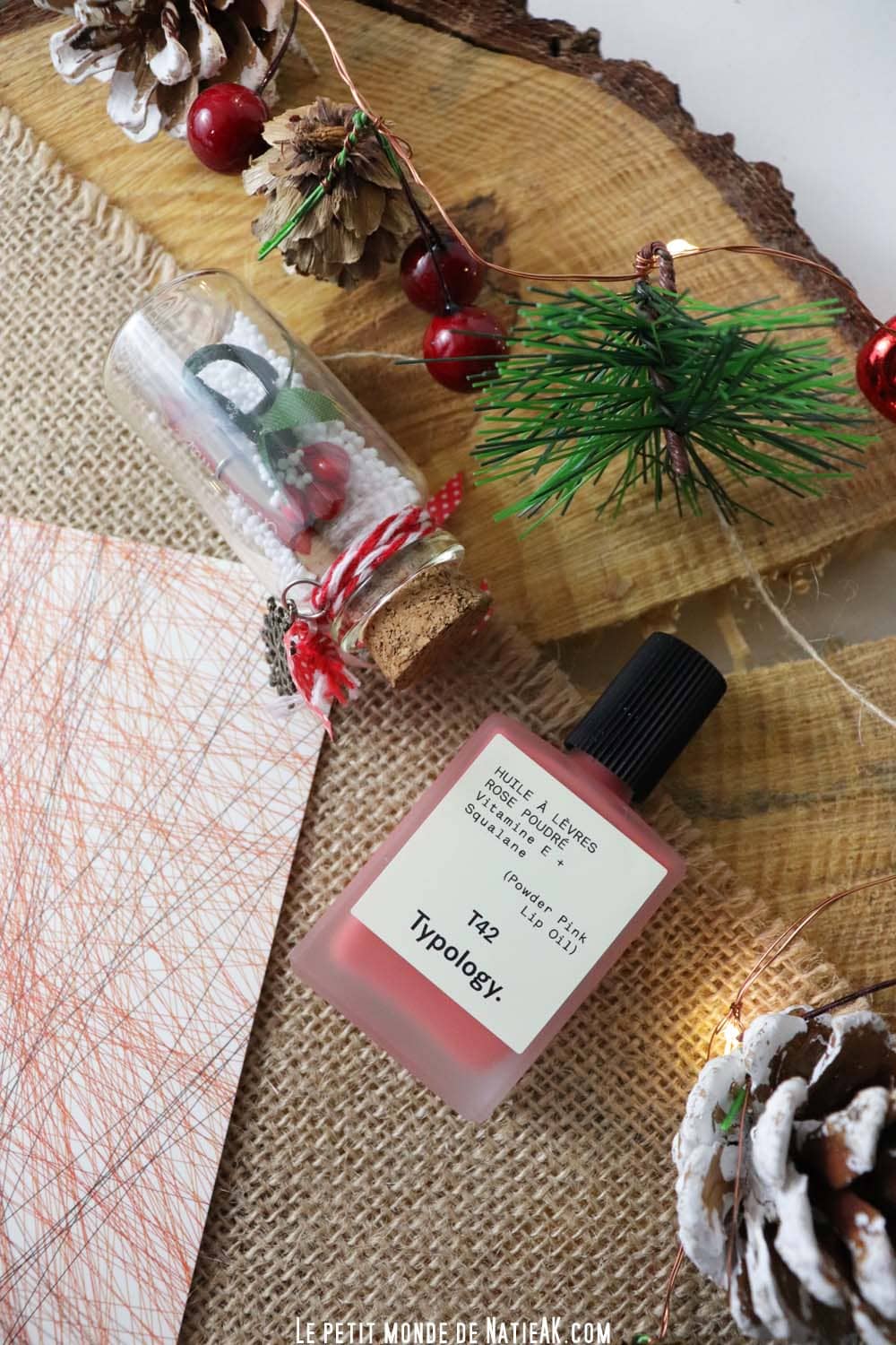 huile à lèvres Rose poudré Typology