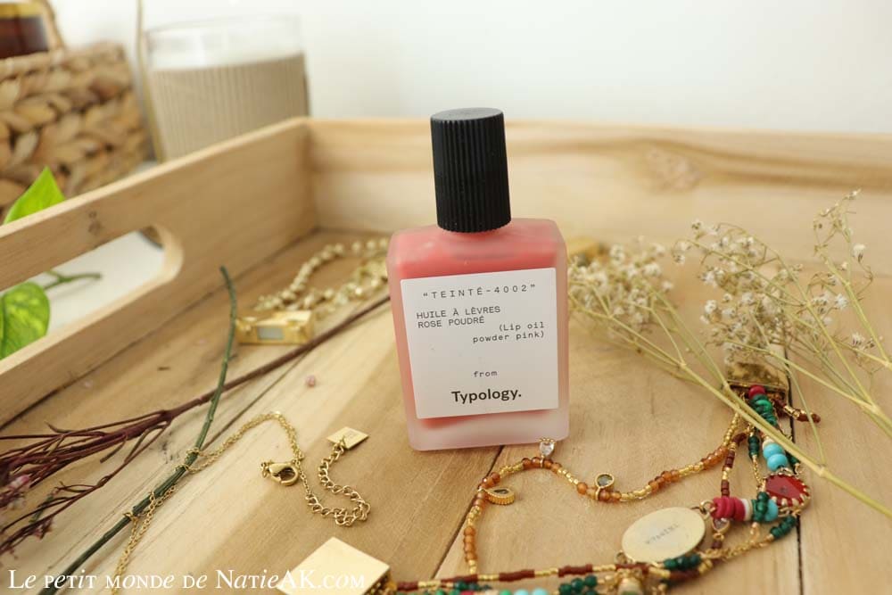 huile à lèvres Rose poudré Typology avis