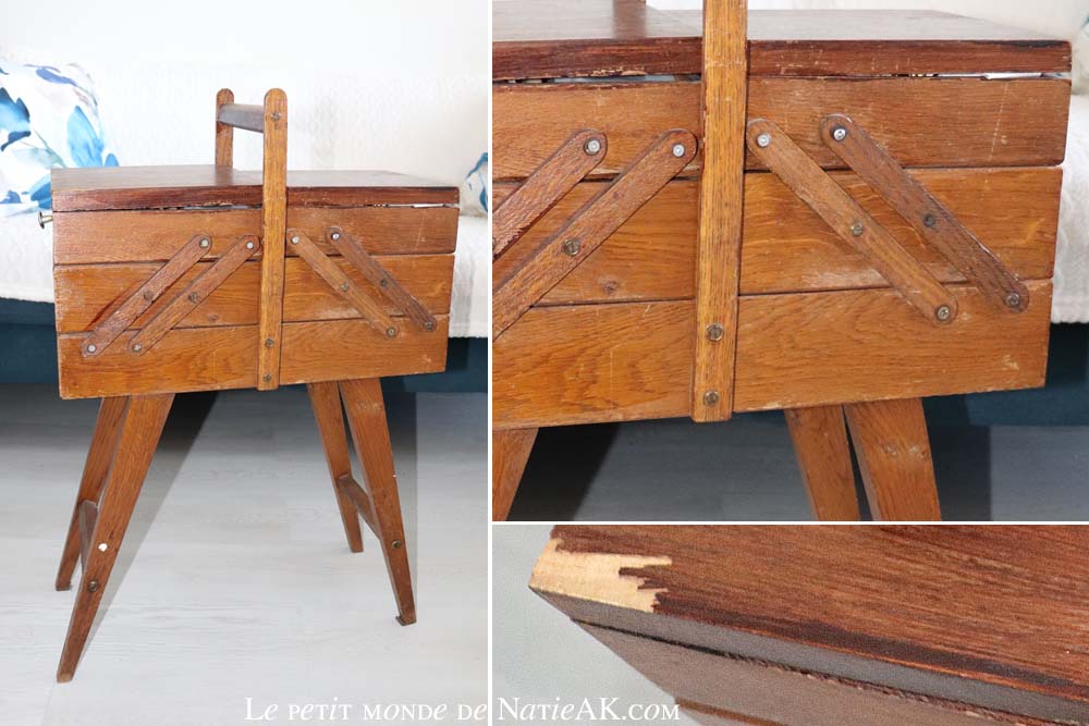 boîte à couture à rénover