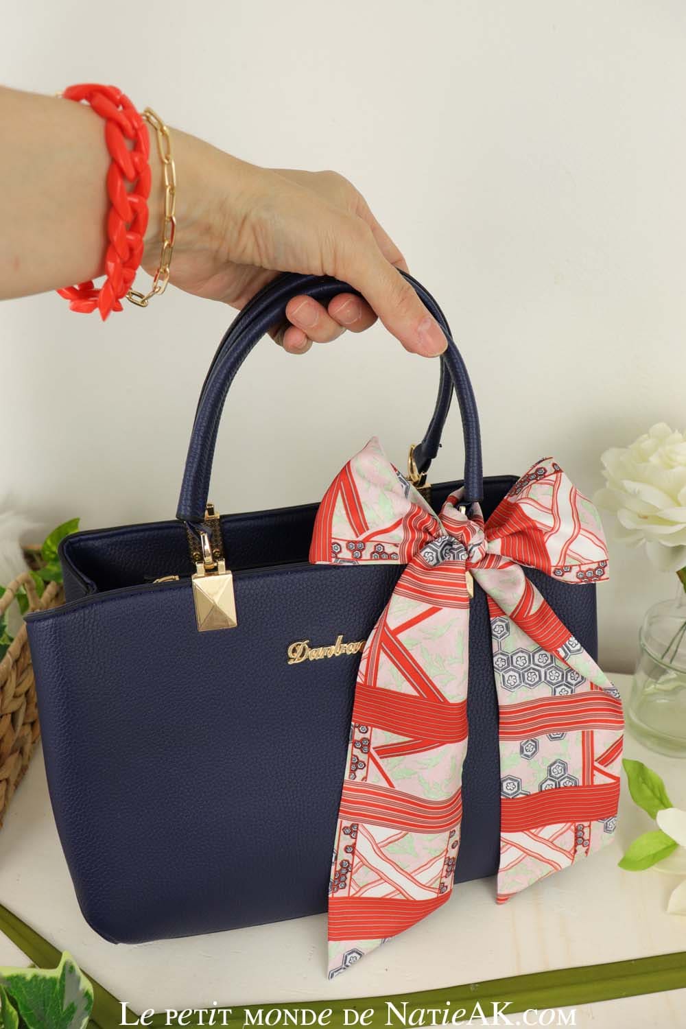 petit foulard pour sac à main