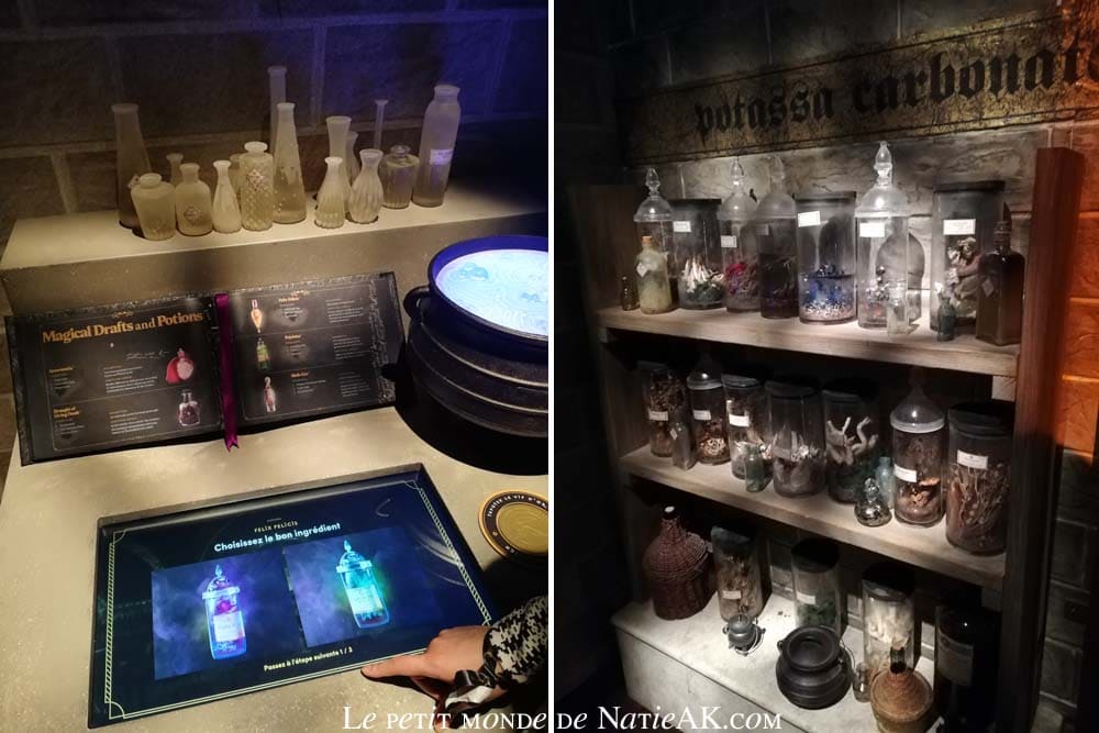 cours de potions école de Poudlard (Expo Harry Potter Paris)