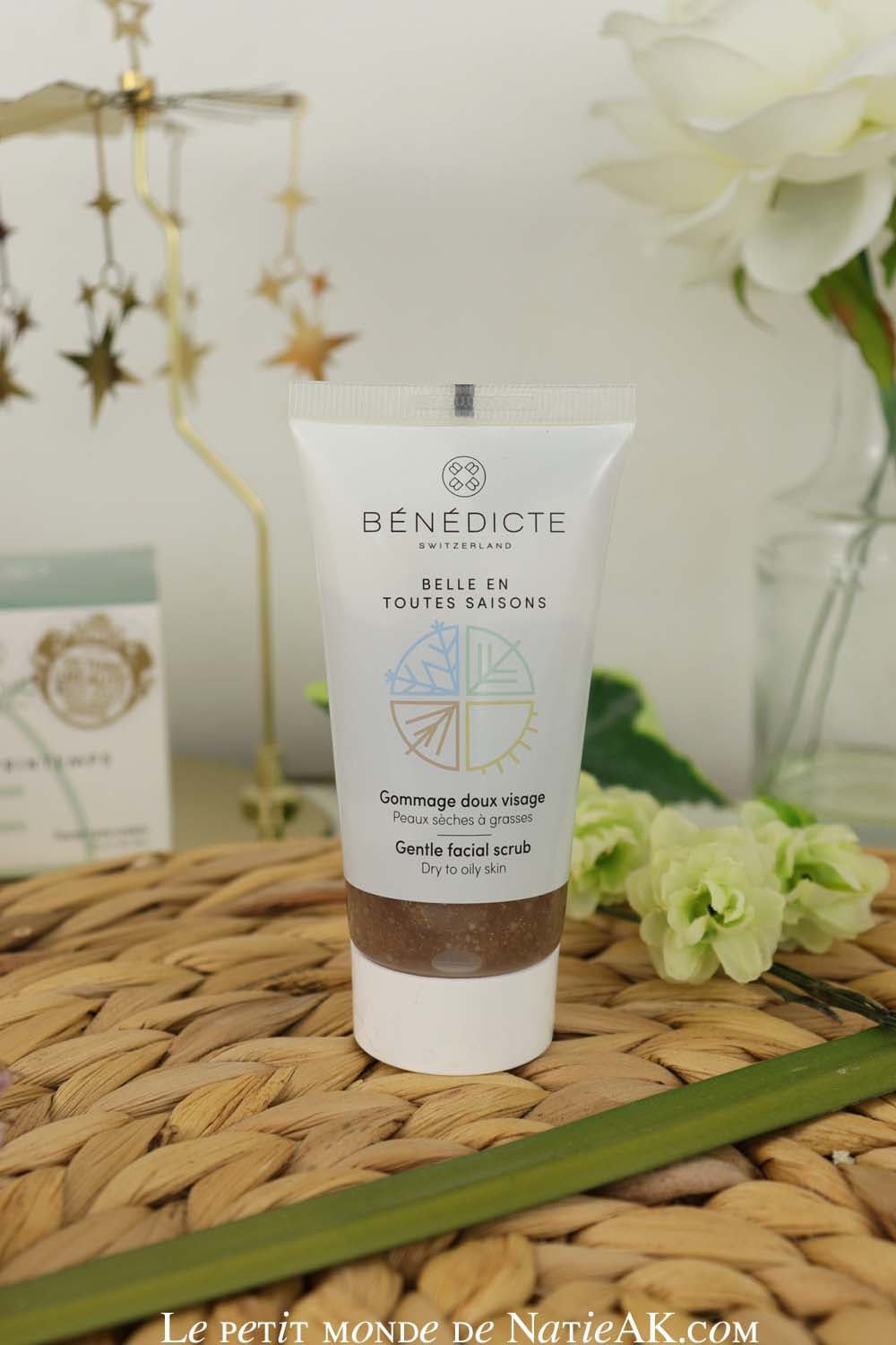 gommage doux visage Bénédicte Switzerland