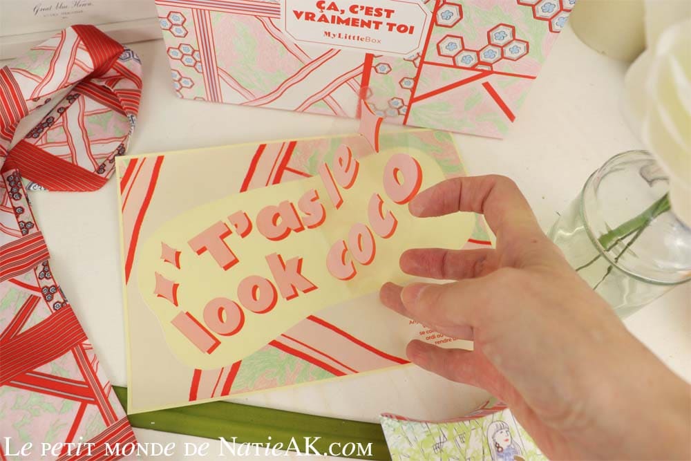 sticker transparent my little box